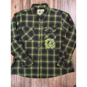 Very Rare Dixxon Flannel Co Slimer Limited Sold Out Women's 2XL & Sticker